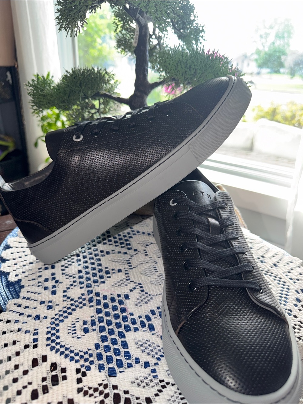 AETHER Genesis Leather Sneakers Men's US 10.5 EU 43 NWT Box Dust Bag - Picture 3 of 11
